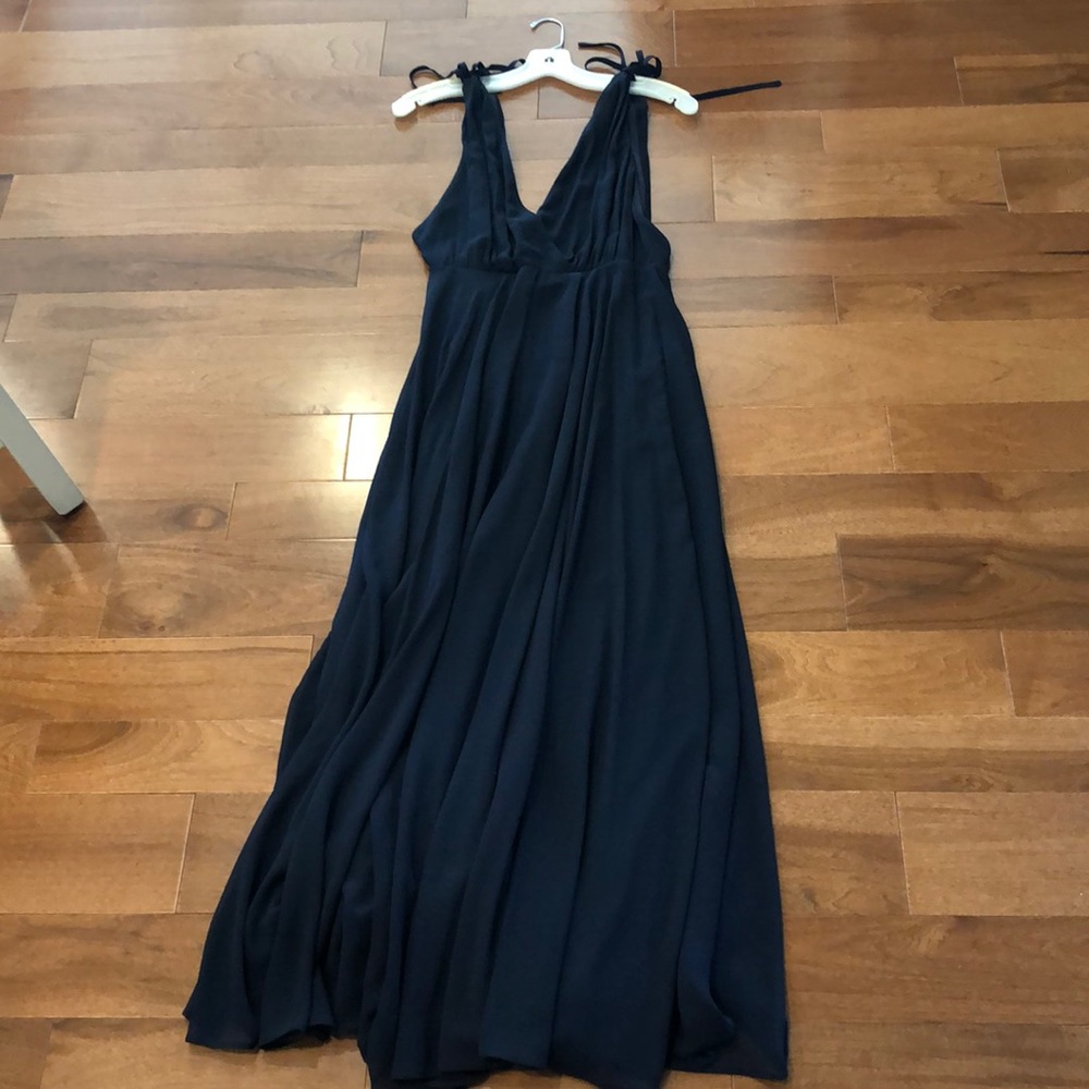 Lulus - Navy long Bridesmaid dress